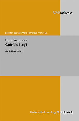 Fester Einband Gabriele Tergit von Hans Wagener