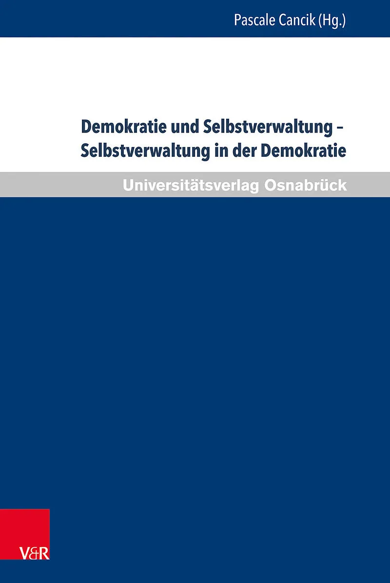 Demokratie und Selbstverwaltung  Selbstverwaltung in der Demokratie