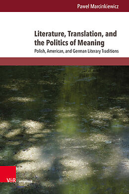 Livre Relié Literature, Translation, and the Politics of Meaning de Pawe  Marcinkiewicz