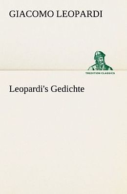 Kartonierter Einband Leopardi's Gedichte von Giacomo Leopardi
