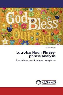 Couverture cartonnée Lutsotso Noun Phrase- phrase analysis de Evaline Osore