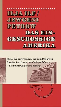 Livre Relié Das eingeschossige Amerika de Ilja Ilf, Jewgeni Petrow