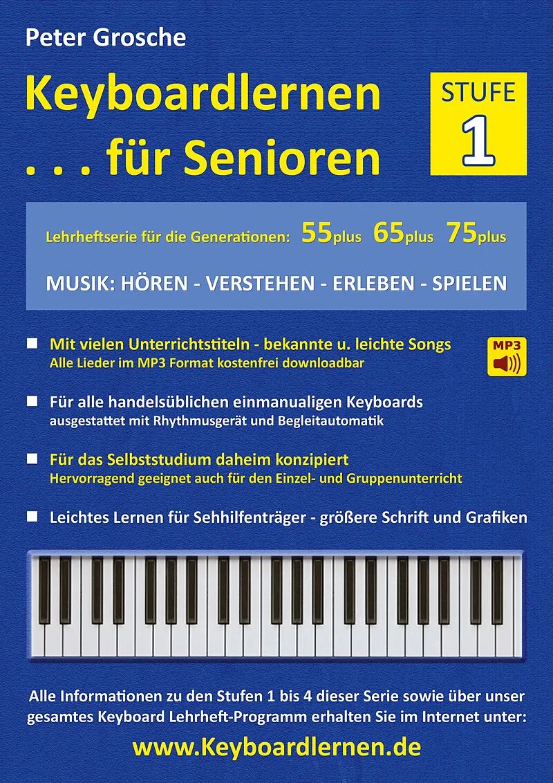 Keyboardlernen für Senioren (Stufe 1)