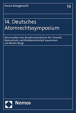 Kartonierter Einband 14. Deutsches Atomrechtssymposium von 