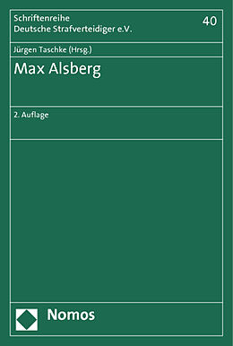 Fester Einband Max Alsberg von 