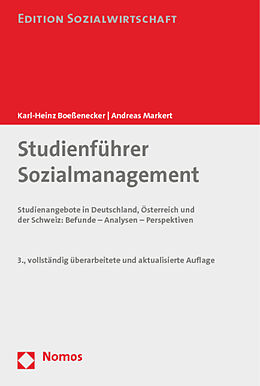 Kartonierter Einband Studienführer Sozialmanagement von Karl-Heinz Boeßenecker, Andreas Markert