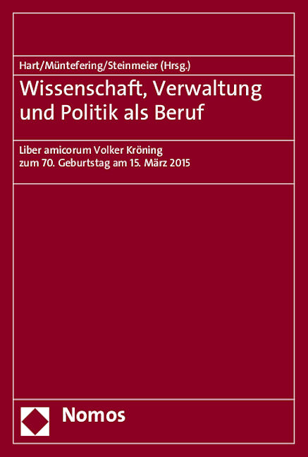 Wissenschaft, Verwaltung und Politik als Beruf