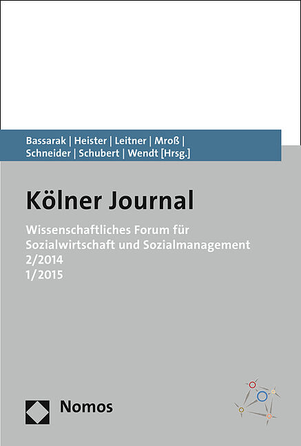 Wissenschaftliches Forum für Sozialwirtschaft und Sozialmanagement 2/2014 1/2015