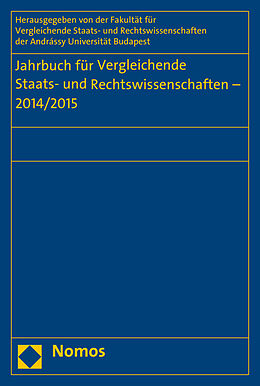 Kartonierter Einband Jahrbuch für Vergleichende Staats- und Rechtswissenschaften - 2014/2015 von 