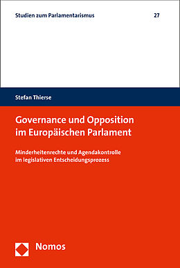 Kartonierter Einband Governance und Opposition im Europäischen Parlament von Stefan Thierse