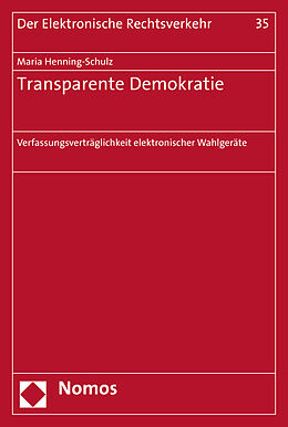 Kartonierter Einband Transparente Demokratie von Maria Henning-Schulz