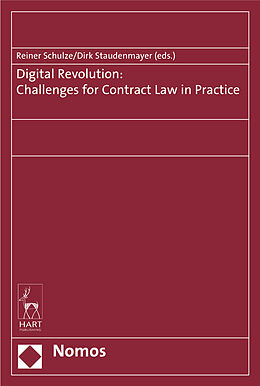 Livre Relié Digital Revolution: Challenges for Contract Law in Practice de 