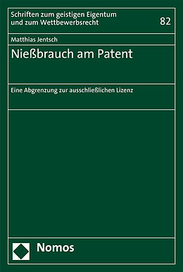 Kartonierter Einband Nießbrauch am Patent von Matthias Jentsch
