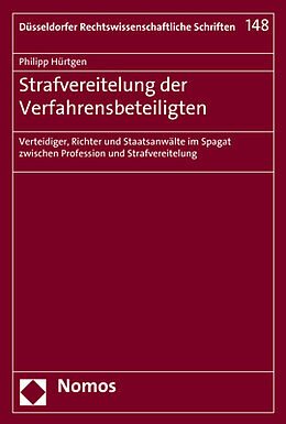 Kartonierter Einband Strafvereitelung der Verfahrensbeteiligten von Philipp Hürtgen