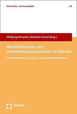 Couverture cartonnée Wohlfahrtsstaat und Interessenorganisationen im Wandel de 