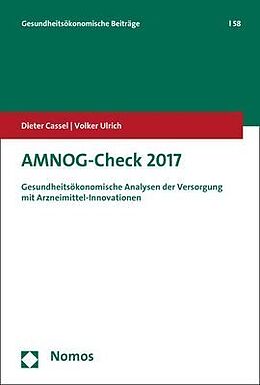 Kartonierter Einband AMNOG-Check 2017 von Dieter Cassel, Volker Ulrich