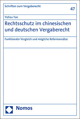 Kartonierter Einband Rechtsschutz im chinesischen und deutschen Vergaberecht von Yizhou Yan