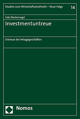 Kartonierter Einband Investmentuntreue von Udo Wackernagel