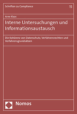 Kartonierter Einband Interne Untersuchungen und Informationsaustausch von Arne Klaas