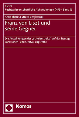 Kartonierter Einband Franz von Liszt und seine Gegner von Anna Theresa Struck-Berghäuser