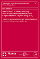 Kartonierter Einband Menschenrechtsverantwortung multinationaler Unternehmen und Corporate Social Responsibility (CSR) von Leyla Davarnejad