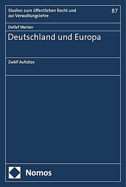 Fester Einband Deutschland und Europa von Detlef Merten