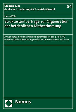 Kartonierter Einband Strukturtarifverträge zur Organisation der betrieblichen Mitbestimmung von Laura Pütz