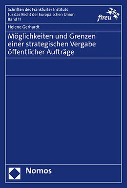 Kartonierter Einband Möglichkeiten und Grenzen einer strategischen Vergabe öffentlicher Aufträge von Helene Gerhardt