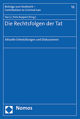 Kartonierter Einband Die Rechtsfolgen der Tat von 