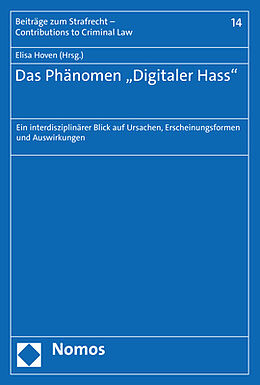 Kartonierter Einband Das Phänomen Digitaler Hass&quot; von 