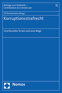 Kartonierter Einband Korruptionsstrafrecht von 