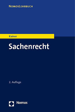 Kartonierter Einband Sachenrecht von Friedemann Kainer