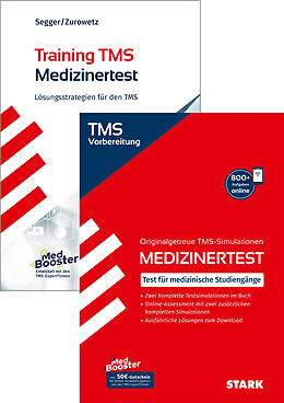 Set mit div. Artikeln (Set) STARK TMS Vorteilspaket - Testsimulationen/ Training TMS 2025 - Der Medizinertest von Felix Segger, Pauline Stieber, Edmund Constantin Niederau