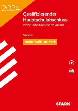 Kartonierter Einband STARK Qualifizierender Hauptschulabschluss 2024 - Mathematik, Deutsch - Sachsen von 