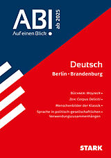 Kartonierter Einband STARK Abi - auf einen Blick! Deutsch Berlin/Brandenburg ab 2025 von 