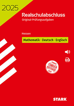 Kartonierter Einband STARK Original-Prüfungen Realschulabschluss 2025 - Mathematik, Deutsch, Englisch - Hessen von 