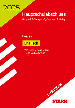 Kartonierter Einband STARK Lösungen zu Original-Prüfungen und Training Hauptschulabschluss 2025 - Englisch - Hessen von 