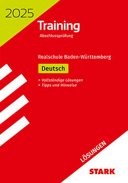 Kartonierter Einband STARK Lösungen zu Training Abschlussprüfung Realschule 2025 - Deutsch - BaWü von Anja Engel, Sandra Wagner, Franziska Schnurrer