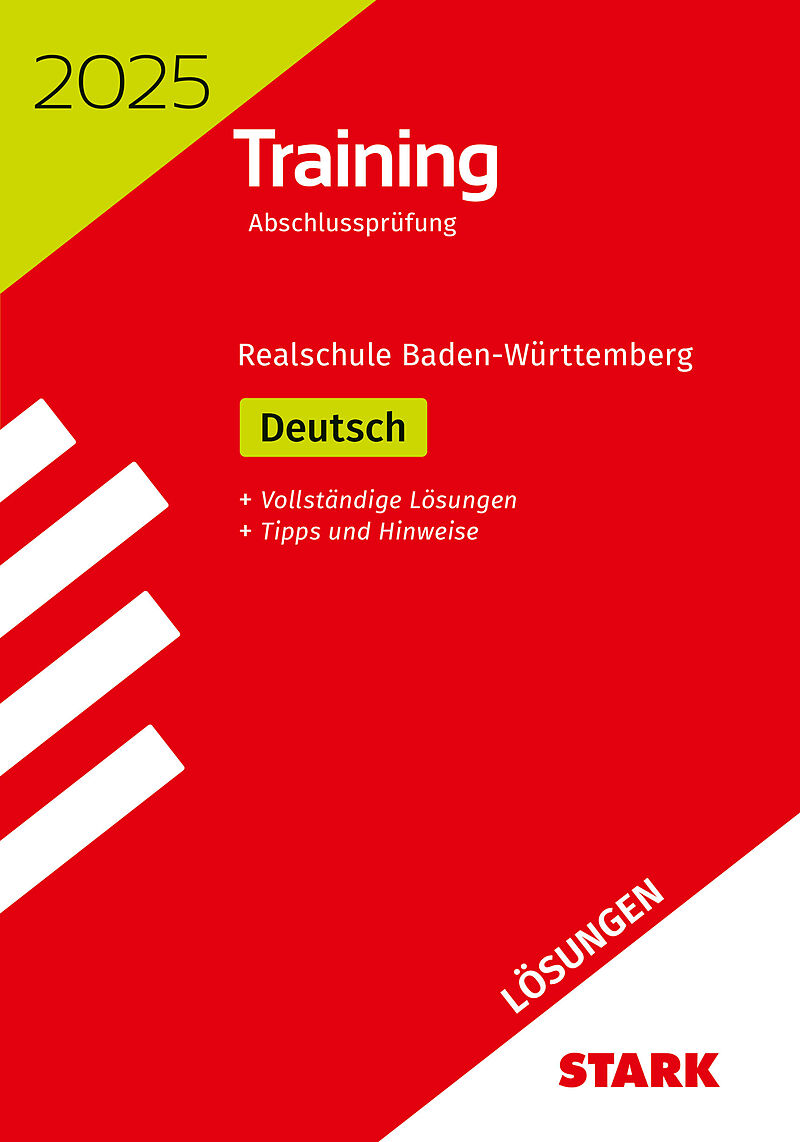STARK Lösungen zu Training Abschlussprüfung Realschule 2025 - Deutsch - BaWü