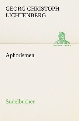 Kartonierter Einband Aphorismen von Georg Christoph Lichtenberg