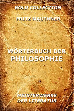 E-Book (epub) Wörterbuch der Philosophie von Fritz Mauthner