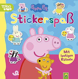 Kartonierter Einband Peppa Pig Stickerspaß. Kunterbunte, kreative Seiten zum Stickern, Rätseln und Ausmalen von Schwager & Steinlein Verlag