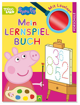 Kartonierter Einband Peppa Pig Mein Lernspielbuch mit Löselupe. Mit wutzig viel Spaß durch die Vorschulzeit von Schwager & Steinlein Verlag