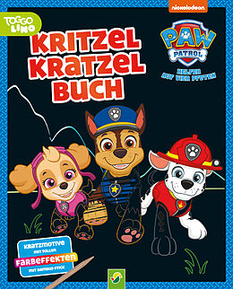 Kartonierter Einband PAW Patrol Kritzel-Kratzel-Buch für Kinder ab 4 Jahren von Schwager & Steinlein Verlag