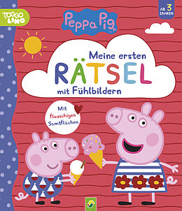 Kartonierter Einband Peppa Pig Meine ersten Rätsel mit Fühlbildern von Schwager & Steinlein Verlag