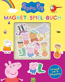 Reliure en carton Peppa Pig Magnet-Spiel-Buch de 