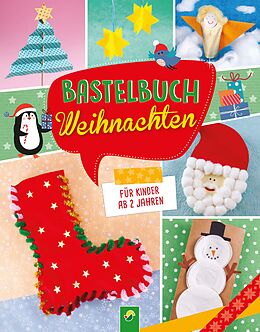 Fester Einband Bastelbuch Weihnachten für Kinder ab 2 Jahren von 
