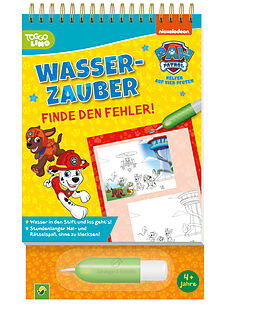 Pappband PAW Patrol Wasserzauber | Finde den Fehler. Einfach mit Wasser malen! von 