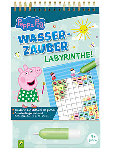 Reliure en carton Peppa Pig Wasserzauber | Labyrinthe. Einfach mit Wasser malen! de 