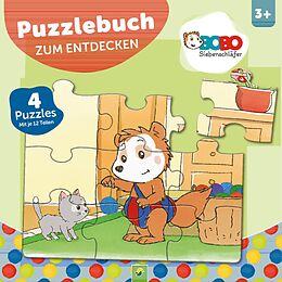 Pappband Bobo Siebenschläfer Puzzlebuch zum Entdecken von Schwager & Steinlein Verlag